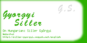 gyorgyi siller business card