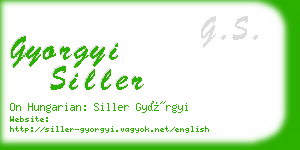 gyorgyi siller business card